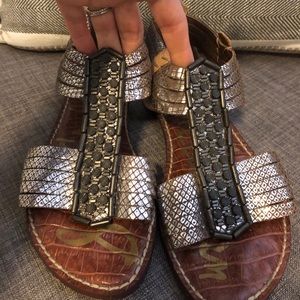 GUC Sam Edelman Gatsby Shimmer Sandals Size 6